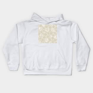 tie dye - shibori kumo and arashi white texture over beige Kids Hoodie